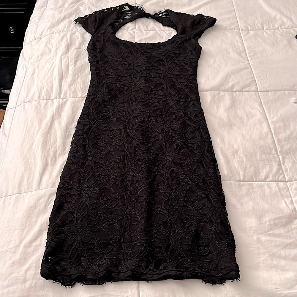 Black mini dress